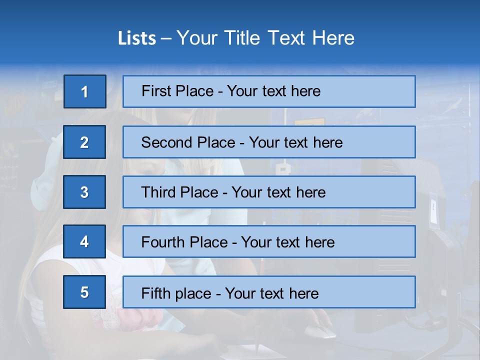 Teaching Desk Casual PowerPoint Template
