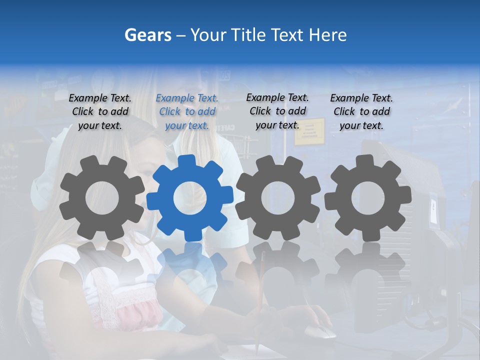 Teaching Desk Casual PowerPoint Template