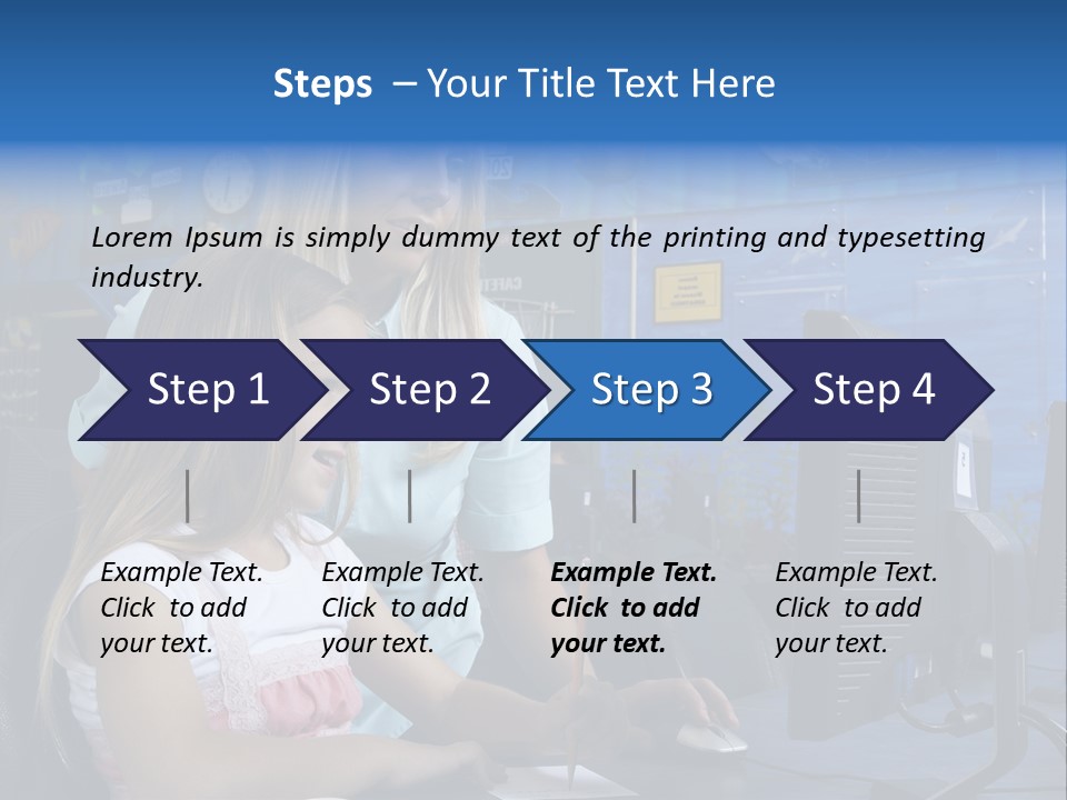 Teaching Desk Casual PowerPoint Template