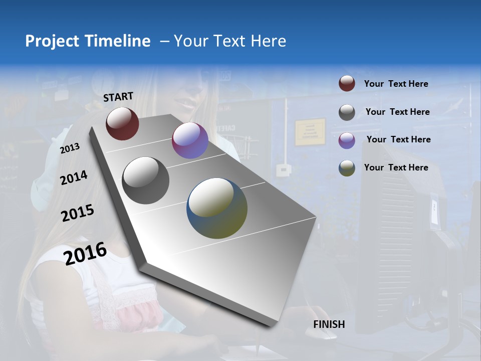 Teaching Desk Casual PowerPoint Template