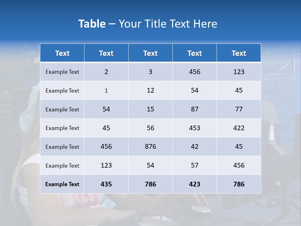 Teaching Desk Casual PowerPoint Template