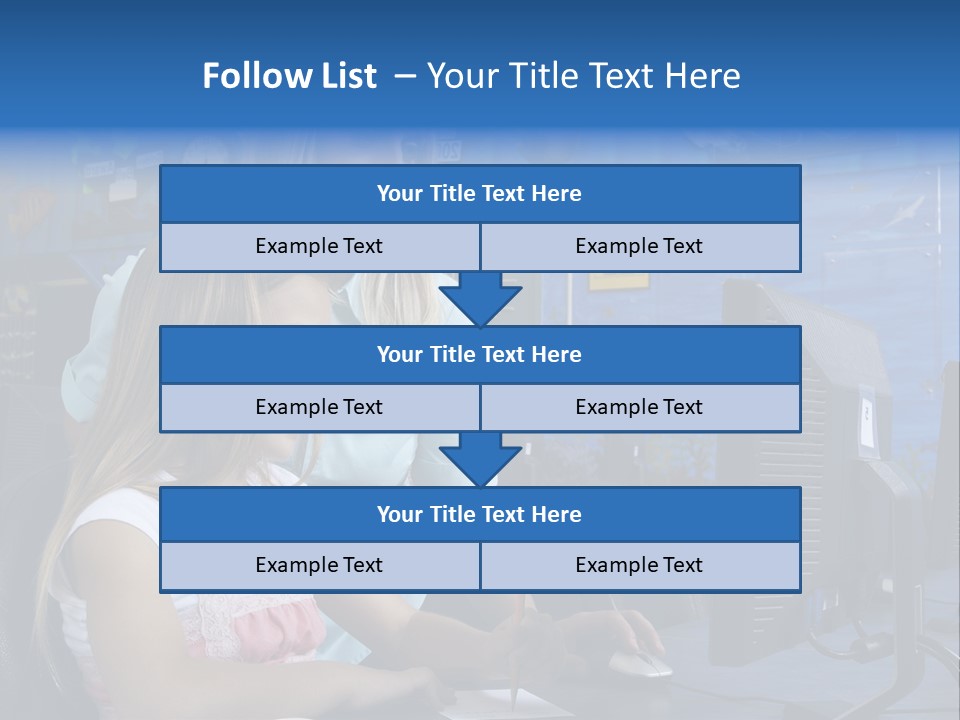 Teaching Desk Casual PowerPoint Template