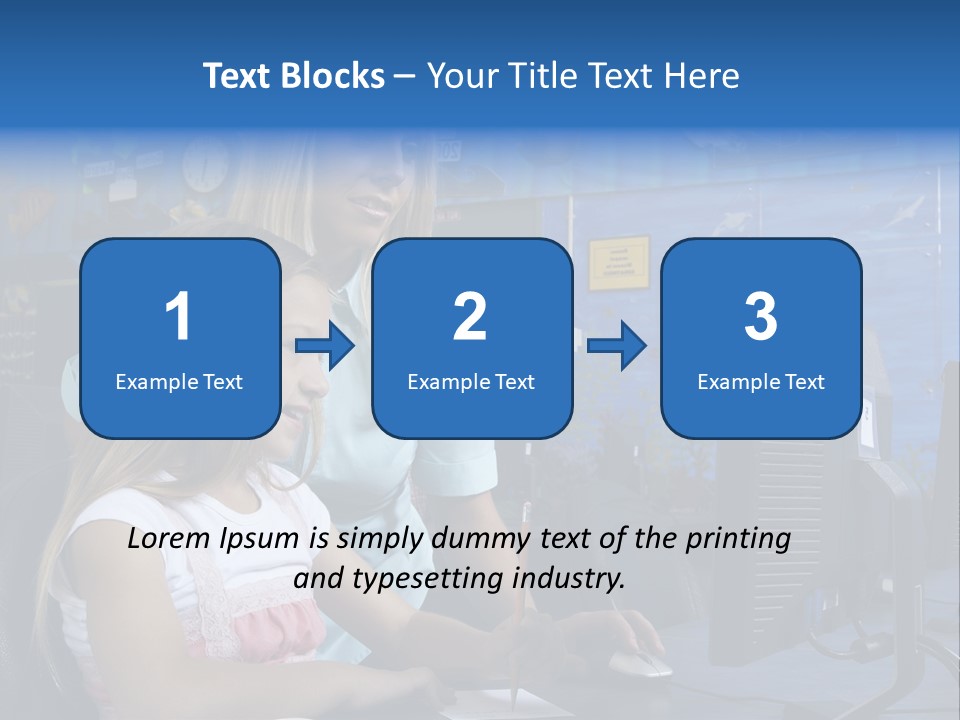 Teaching Desk Casual PowerPoint Template
