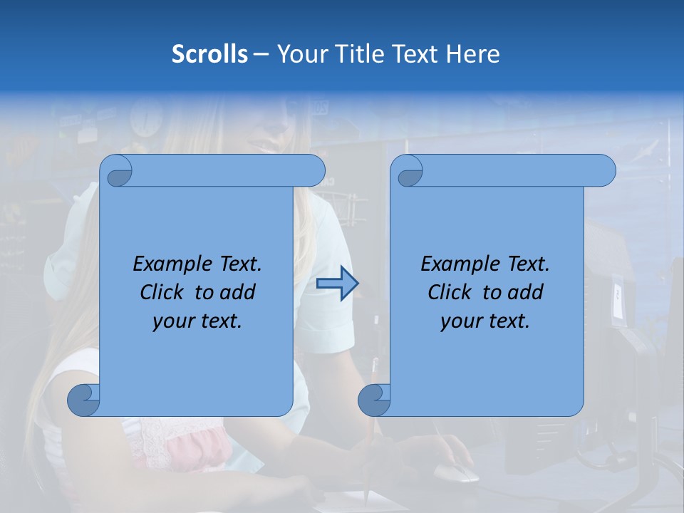 Teaching Desk Casual PowerPoint Template