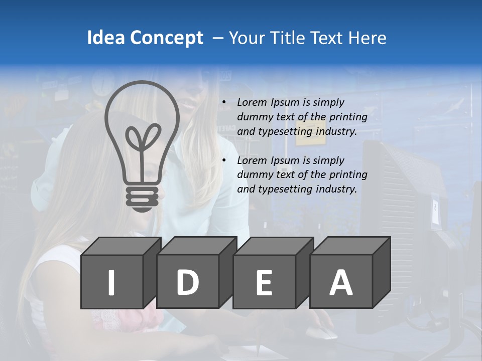 Teaching Desk Casual PowerPoint Template
