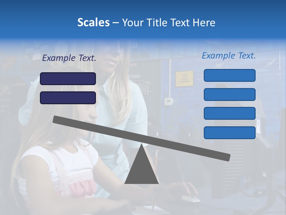 Teaching Desk Casual PowerPoint Template