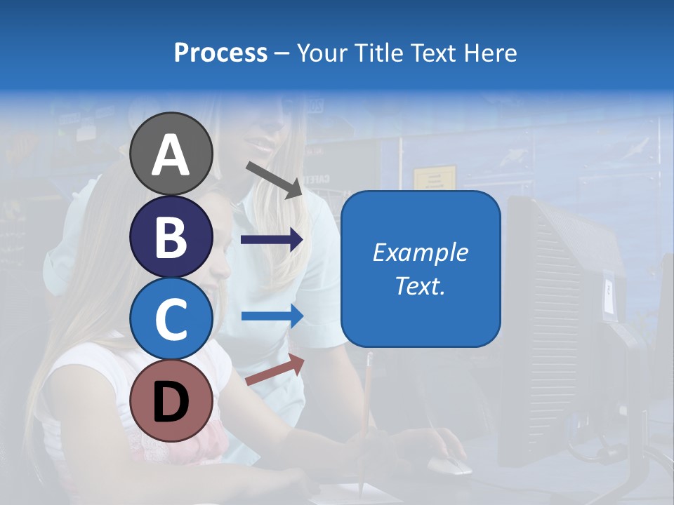 Teaching Desk Casual PowerPoint Template