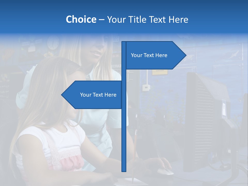 Teaching Desk Casual PowerPoint Template