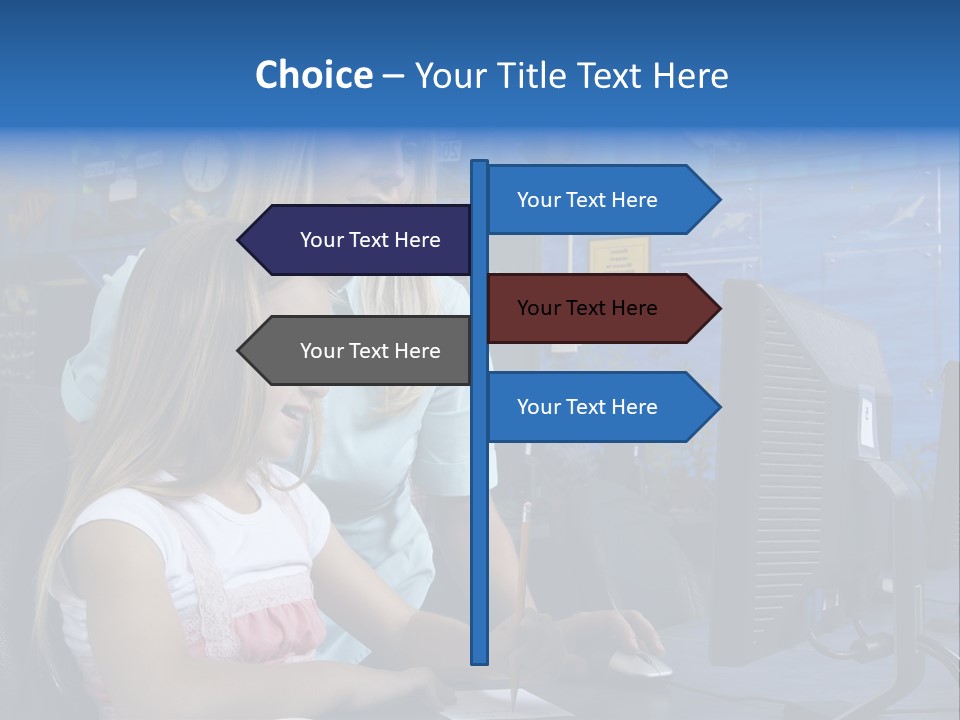 Teaching Desk Casual PowerPoint Template