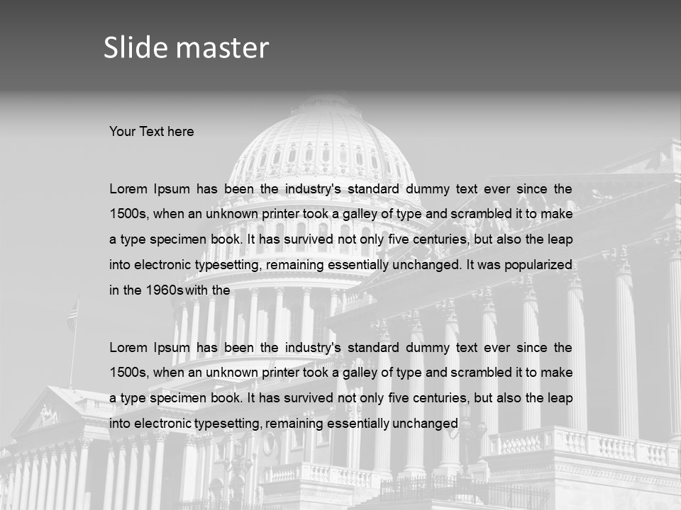 Washington Historic White PowerPoint Template