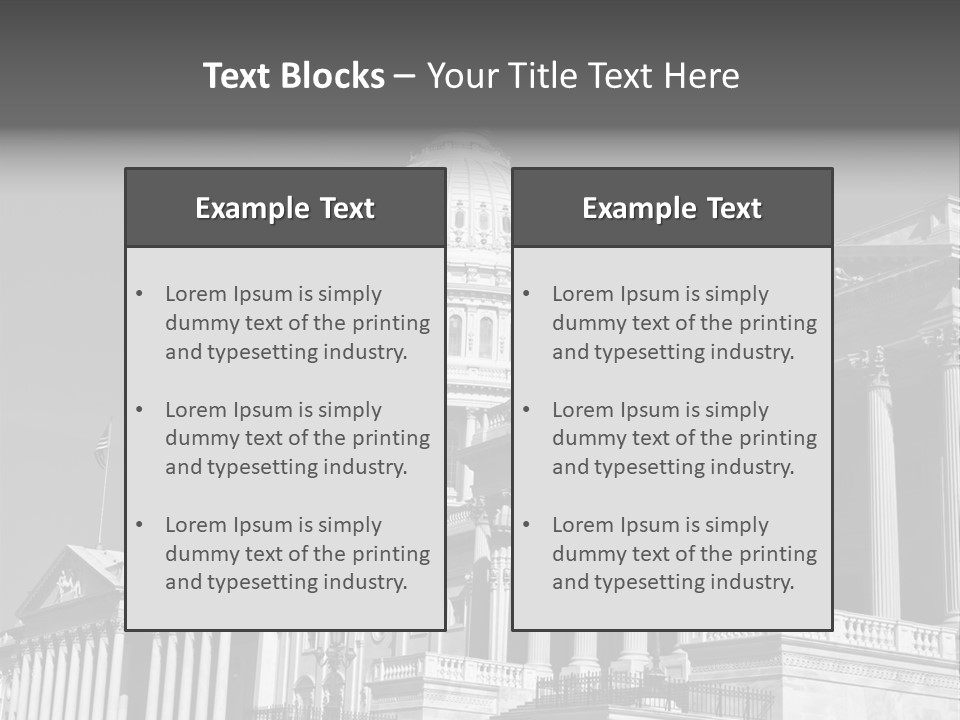 Washington Historic White PowerPoint Template