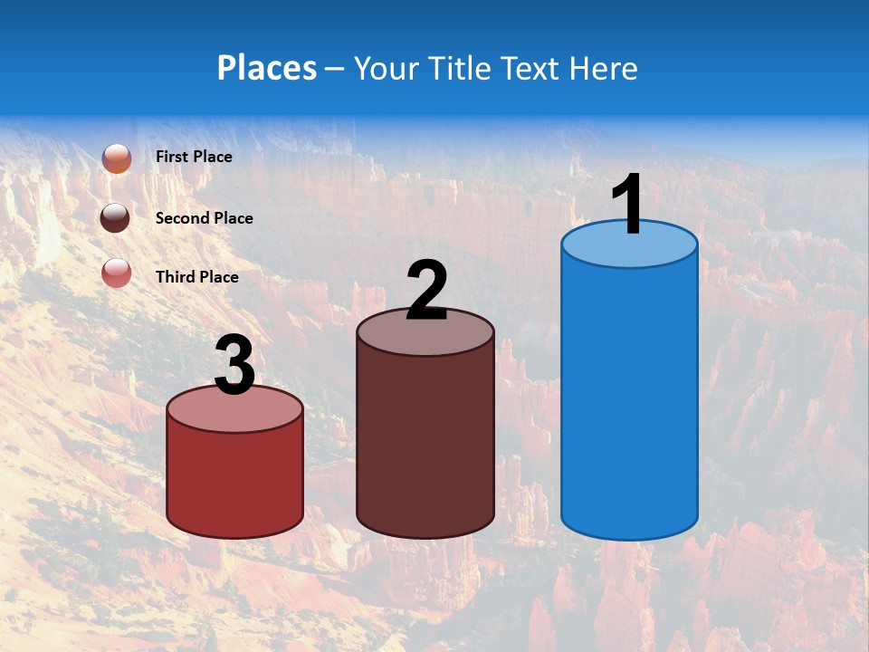 Grand Blue Canyon PowerPoint Template