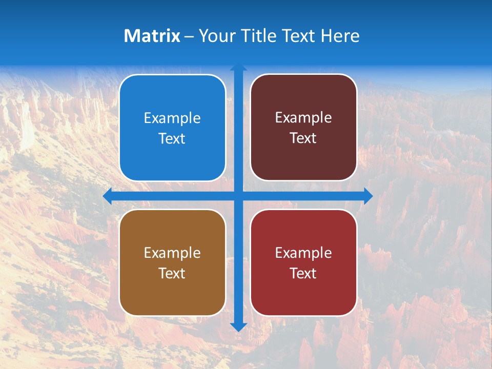 Grand Blue Canyon PowerPoint Template