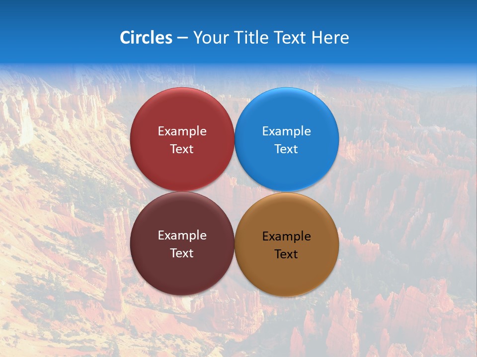 Grand Blue Canyon PowerPoint Template