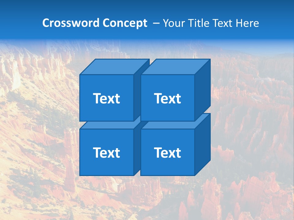 Grand Blue Canyon PowerPoint Template