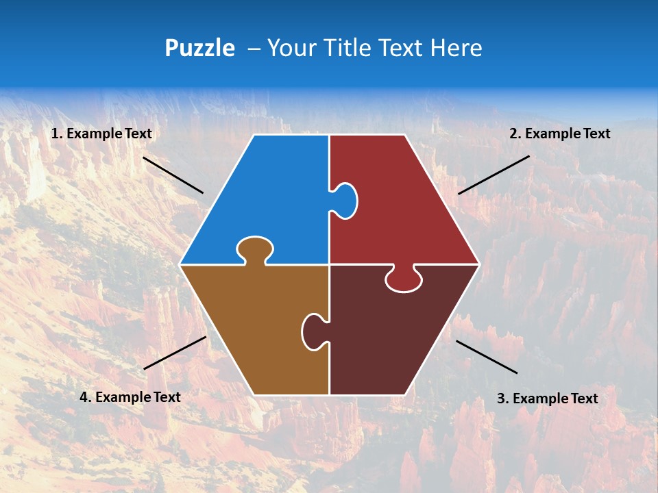 Grand Blue Canyon PowerPoint Template