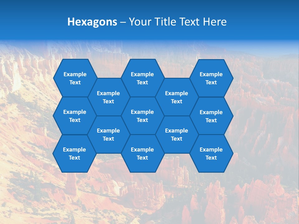 Grand Blue Canyon PowerPoint Template