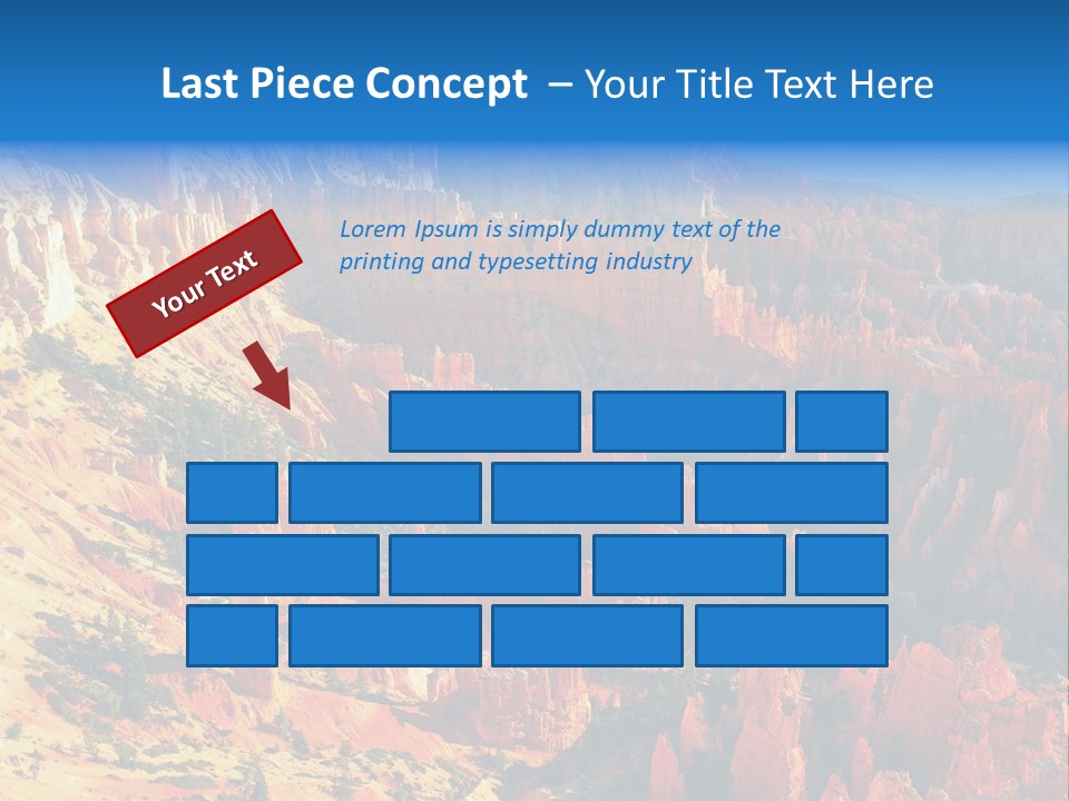 Grand Blue Canyon PowerPoint Template