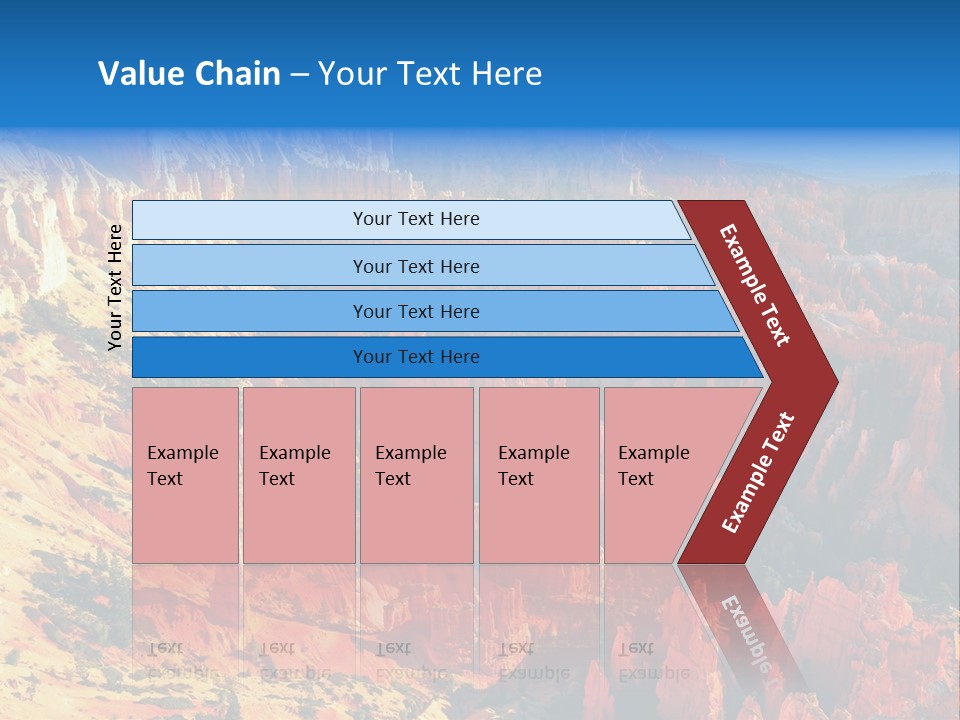 Grand Blue Canyon PowerPoint Template