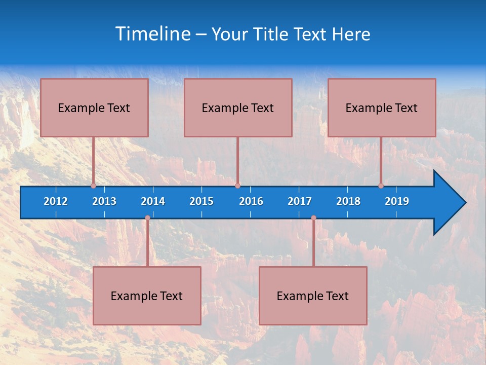Grand Blue Canyon PowerPoint Template