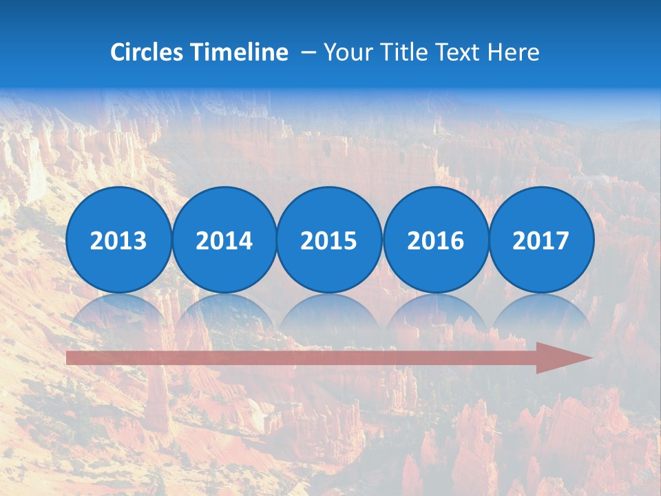 Grand Blue Canyon PowerPoint Template