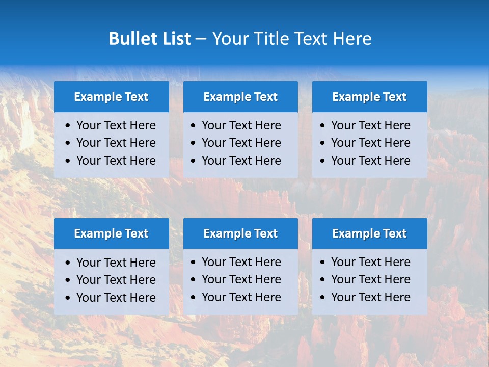 Grand Blue Canyon PowerPoint Template