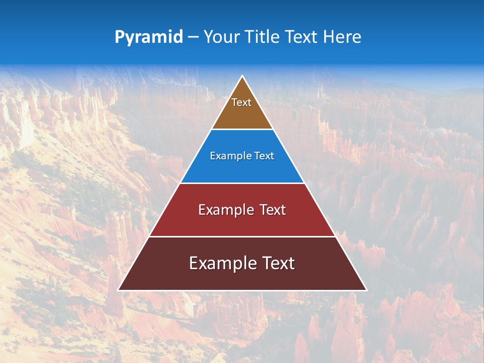 Grand Blue Canyon PowerPoint Template