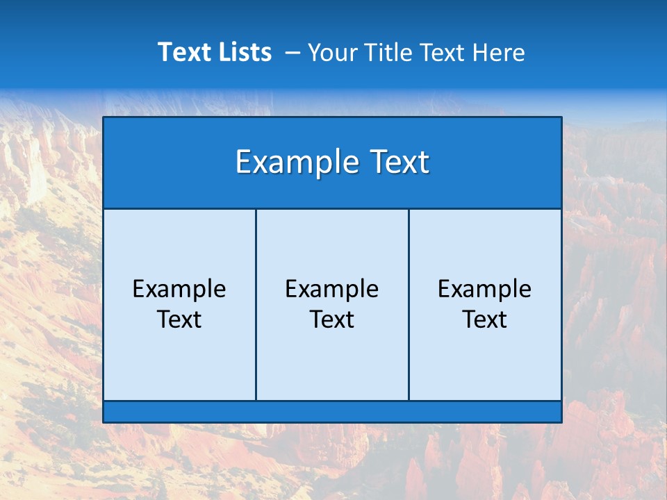 Grand Blue Canyon PowerPoint Template