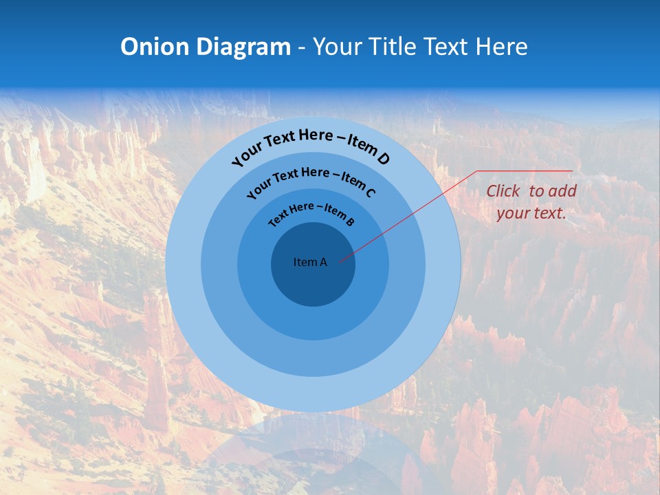 Grand Blue Canyon PowerPoint Template