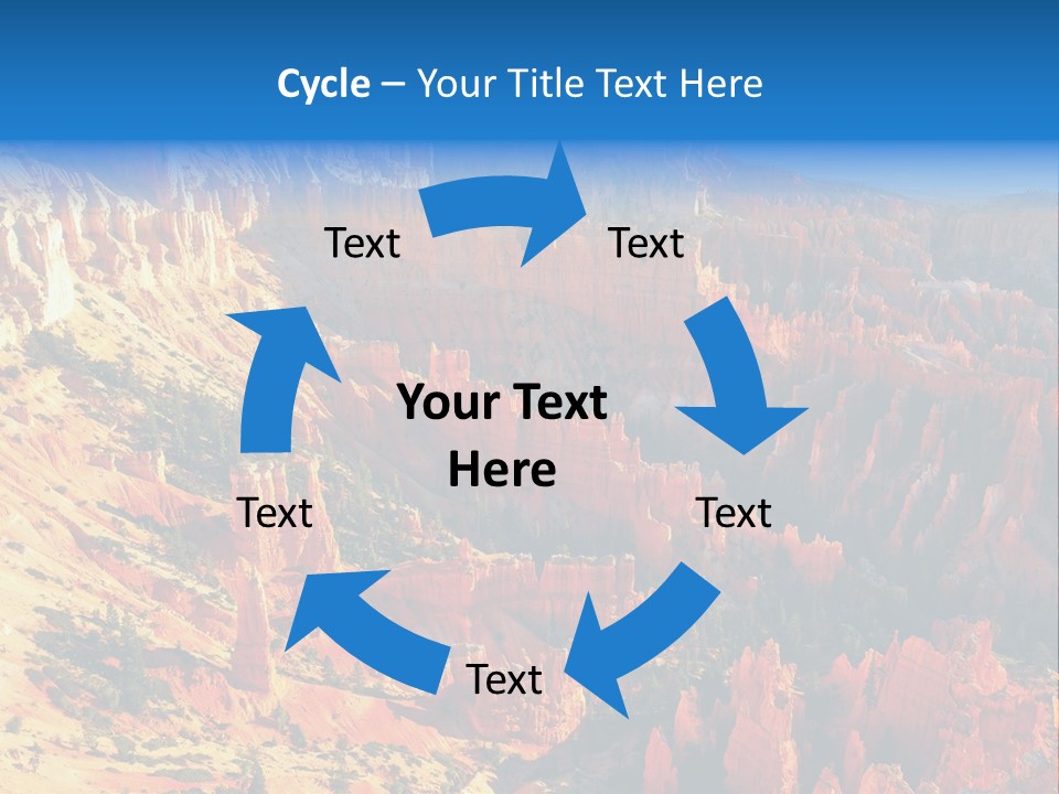 Grand Blue Canyon PowerPoint Template