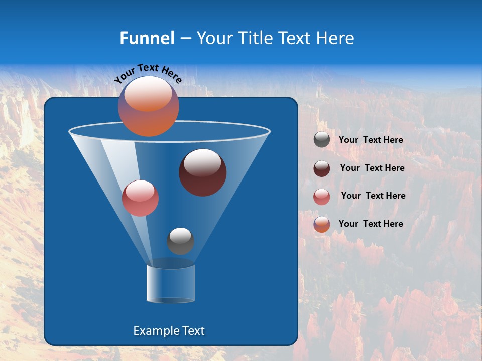 Grand Blue Canyon PowerPoint Template