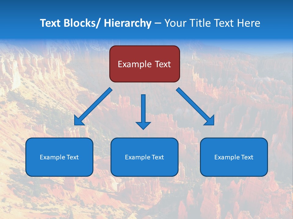 Grand Blue Canyon PowerPoint Template