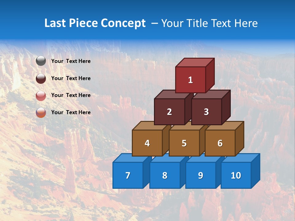Grand Blue Canyon PowerPoint Template