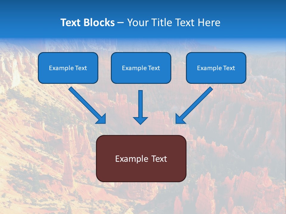 Grand Blue Canyon PowerPoint Template