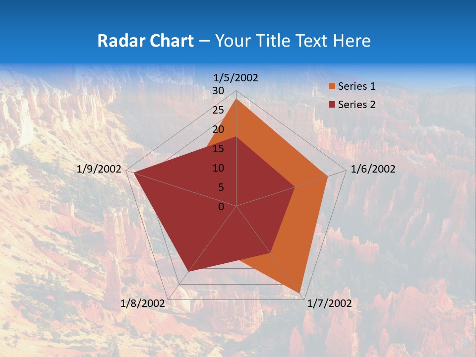 Grand Blue Canyon PowerPoint Template