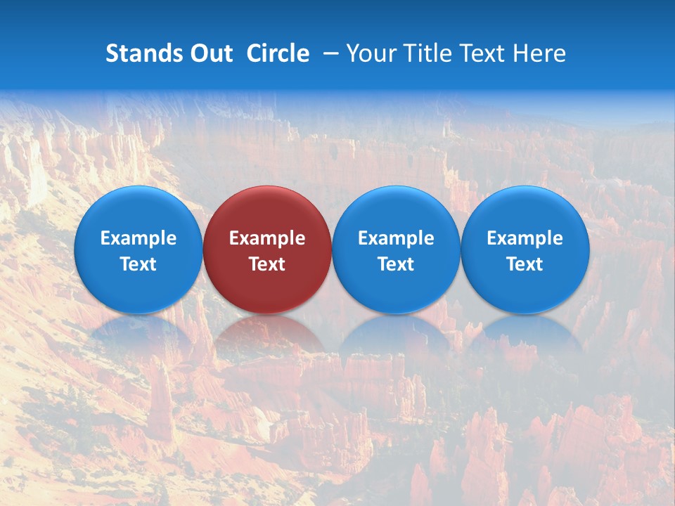 Grand Blue Canyon PowerPoint Template