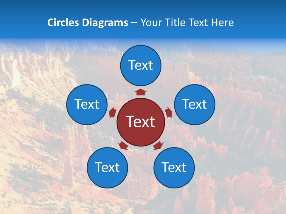 Grand Blue Canyon PowerPoint Template