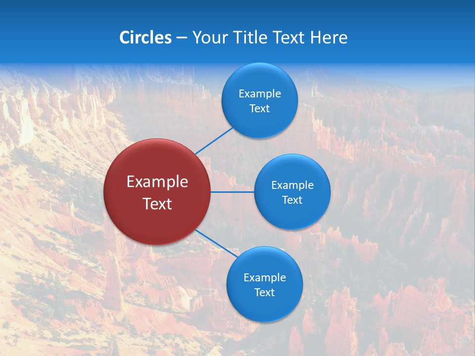 Grand Blue Canyon PowerPoint Template