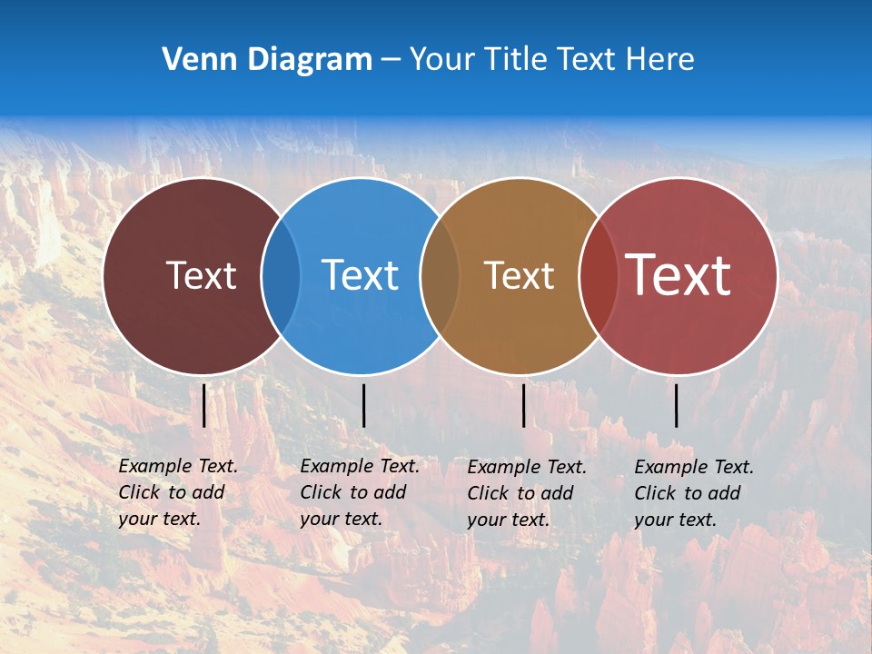 Grand Blue Canyon PowerPoint Template