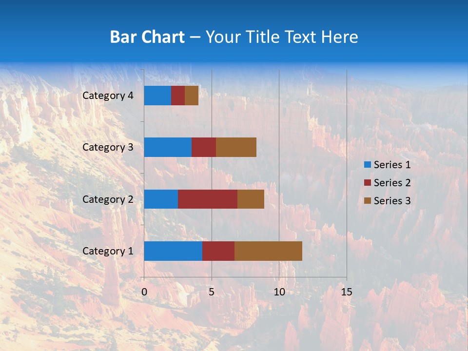 Grand Blue Canyon PowerPoint Template