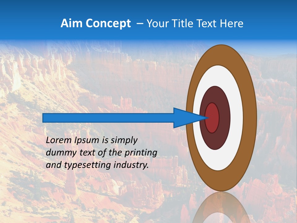 Grand Blue Canyon PowerPoint Template