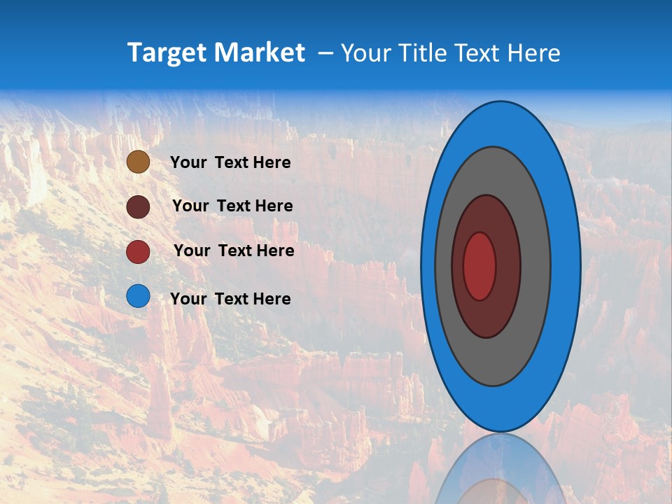 Grand Blue Canyon PowerPoint Template