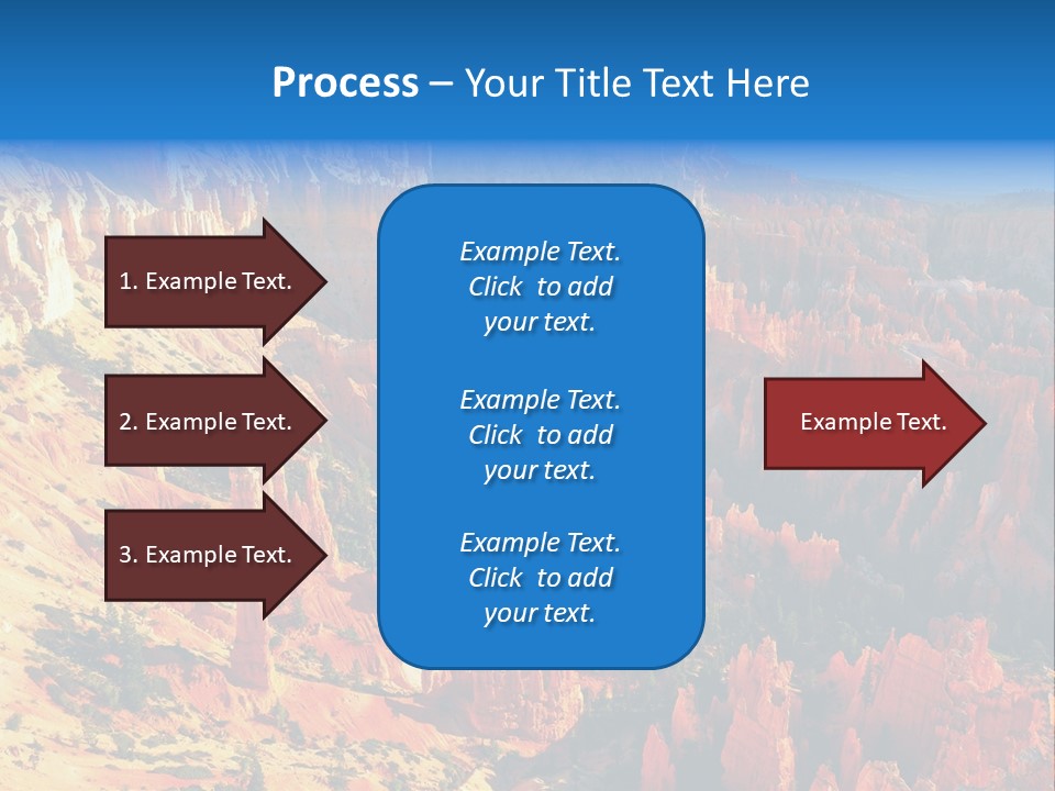 Grand Blue Canyon PowerPoint Template
