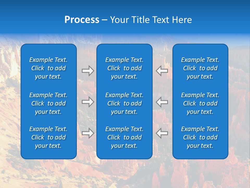 Grand Blue Canyon PowerPoint Template