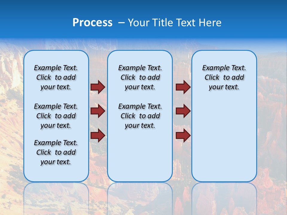 Grand Blue Canyon PowerPoint Template