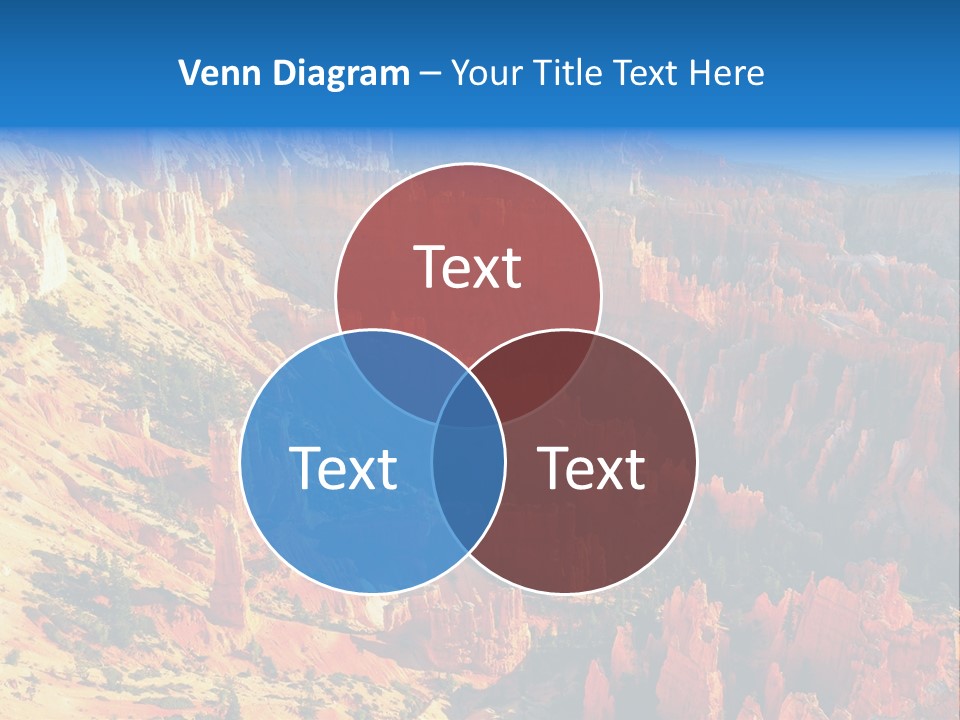 Grand Blue Canyon PowerPoint Template