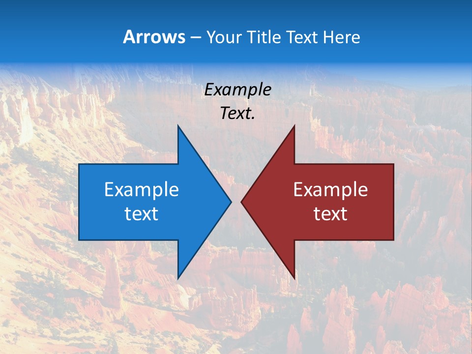 Grand Blue Canyon PowerPoint Template