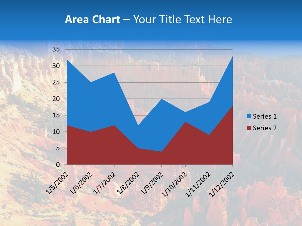 Grand Blue Canyon PowerPoint Template