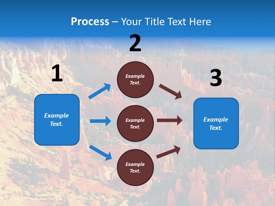 Grand Blue Canyon PowerPoint Template
