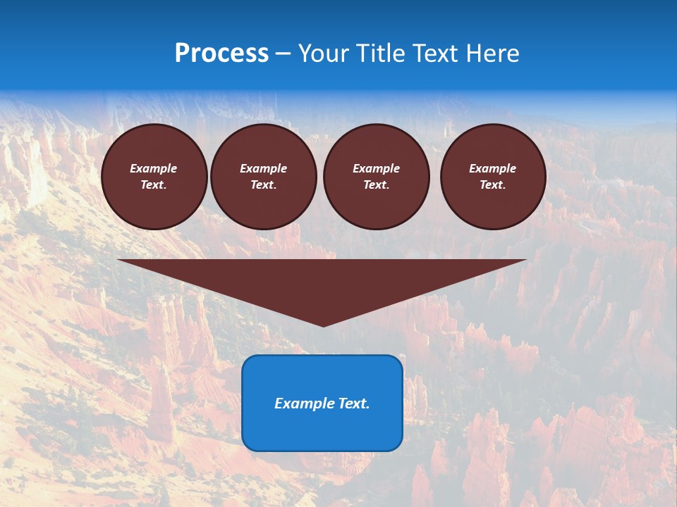 Grand Blue Canyon PowerPoint Template
